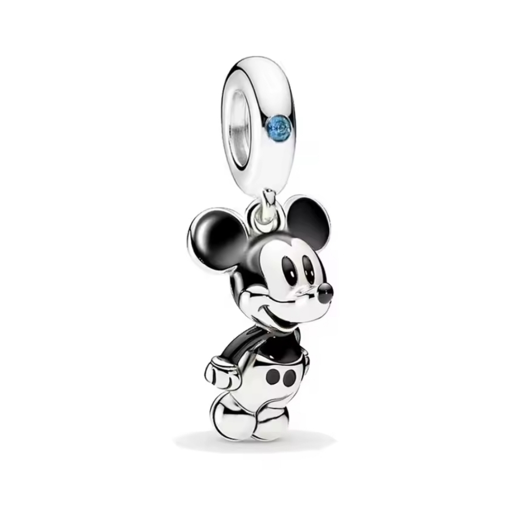 Disney Mickey Mouse Silver and Red Charm